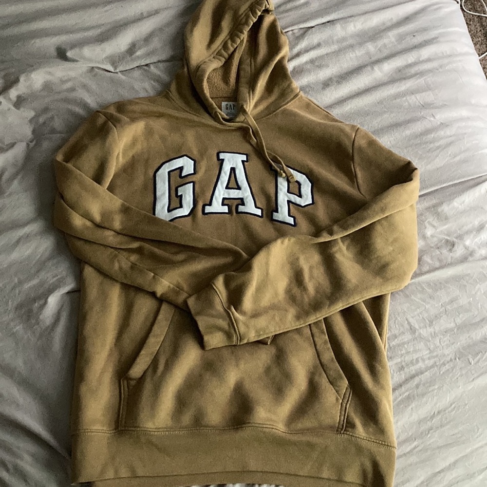 GAP hoodie size medium in tan brown color.